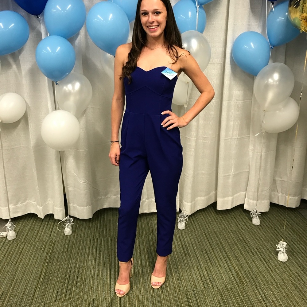 Adelyn Rae Strapless Jumpsuit